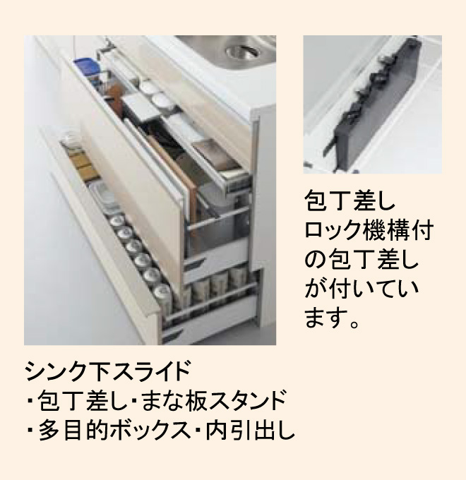 調理スペース下